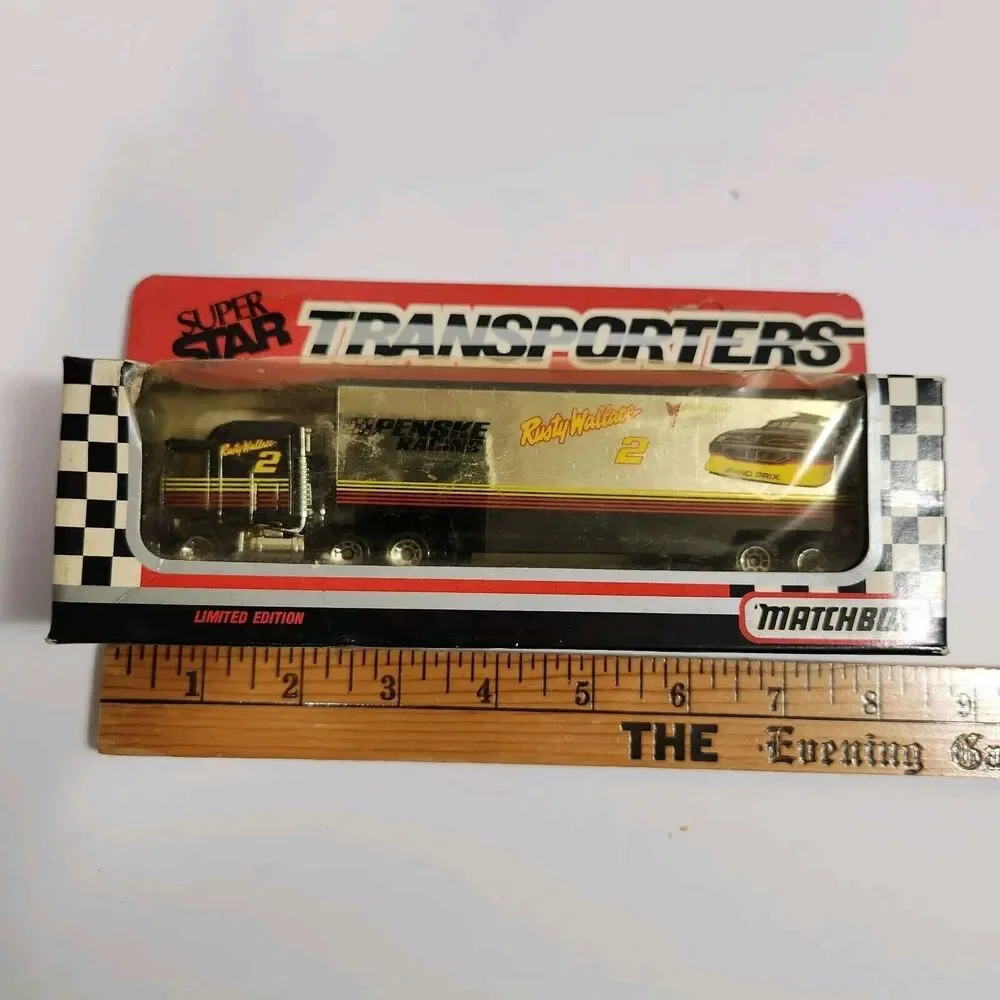 Rusty Wallace 1992 Matchbox Super Star Transporter Tractor Trailer